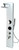ALFI White Glass Shower Panel with 2 Body Sprays and Rain Shower Head - ABSP50W