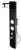 ALFI Black Glass Shower Panel with 2 Body Sprays and Rain Shower Head - ABSP55B