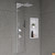 ALFI White Aluminum Shower Panel with 2 Body Sprays and Rain Shower Head - ABSP60W