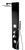 ALFI Black Aluminum Shower Panel with 2 Body Sprays and Rain Shower Head - ABSP65B