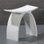 ALFI Arched White Matte Solid Surface Resin Bathroom / Shower Stool , Seat - ABST77