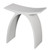 Alfi Arched White Matte Solid Surface Resin Bathroom / Shower Stool , Seat