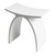 ALFI Arched White Matte Solid Surface Resin Bathroom / Shower Stool , Seat - ABST77