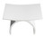 Alfi Arched White Matte Solid Surface Resin Bathroom / Shower Stool , Seat