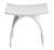 Alfi Arched White Matte Solid Surface Resin Bathroom / Shower Stool , Seat