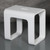 ALFI White Matte Solid Surface Resin Bathroom / Shower Stool - ABST99