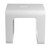 ALFI White Matte Solid Surface Resin Bathroom / Shower Stool - ABST99