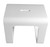 ALFI White Matte Solid Surface Resin Bathroom / Shower Stool - ABST99