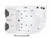 ALFI EAGO 6 ft Right Corner Acrylic White Whirlpool Bathtub for Two - AM124ETL-R