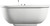 ALFI EAGO 6 ft Acrylic White Whirlpool Bathtub w Fixtures - AM128ETL