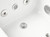 ALFI EAGO 6 ft Acrylic White Rectangular Whirlpool Bathtub w Fixtures - AM154ETL-L6