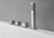 EAGO AM154ETL-R5 5 ft Acrylic White Rectangular Whirlpool Bathtub w Fixtures