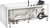 ALFI EAGO 5 ft Acrylic White Rectangular Whirlpool Bathtub w Fixtures - AM154ETL-R5