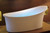 EAGO AM1800 6 ft White Free Standing Air Bubble Bathtub With Chromatherapy LED lighting