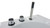 ALFI EAGO 6 ft Left Drain Acrylic White Whirlpool Bathtub w Fixtures - AM189ETL-L