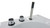 EAGO AM189ETL-L 6 ft Left Drain Acrylic White Whirlpool Bathtub w Fixtures