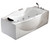 ALFI EAGO 6 ft Right Drain Acrylic White Whirlpool Bathtub w Fixtures - AM189ETL-R