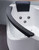 ALFI EAGO 5 ft Clear Rounded Right Corner Acrylic Whirlpool Bathtub - AM198ETL-R