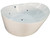 ALFI EAGO 66" Round Free Standing Acrylic Air Bubble Bathtub - AM2130