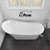 EAGO AM2140 6 Foot White Free Standing Air Bubble Bathtub With Chromatherapy LED lighting