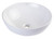 ALFI EAGO 18" Round Ceramic Above Mount Bathroom Basin Vessel Sink - BA351