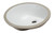 ALFI EAGO White Ceramic 18" x 15" Undermount Oval Bathroom Sink - BC224