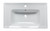 EAGO BH003 White Ceramic 32"x19" Rectangular Drop In Sink