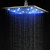 Alfi LED12S-BN Brushed Nickel 12" Square Multi Color LED Rain Shower Head