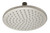 ALFI Brushed Nickel 8" Round Multi Color LED Rain Shower Head - LED8R-BN