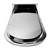 ALFI Polished Chrome 10" Wall-Mounted Square Waterfall Rain Shower Head - RAIN10RW-PC