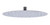 Alfi RAIN128-PSS 12" Oval Polished Solid Stainless Steel Ultra Thin Rain Shower Head