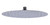 Alfi RAIN128-PSS 12" Oval Polished Solid Stainless Steel Ultra Thin Rain Shower Head