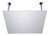 ALFI 24" Square Brushed Solid Stainless Steel Ultra Thin Rain Shower Head - RAIN24S-BSS