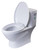 EAGO TB346 Modern Dual Flush One Piece Eco-Friendly High Efficiency Low Flush Ceramic Toilet