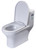 EAGO TB353 Dual Flush One Piece Eco-Friendly High Efficiency Low Flush Ceramic Toilet