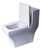 EAGO TB356 Dual Flush One Piece Eco-Friendly High Efficiency Low Flush Ceramic Toilet