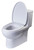 EAGO TB359 Dual Flush One Piece Eco-Friendly High Efficiency Low Flush Ceramic Toilet