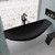 ALFI Black Matte Single Lever Floor Mounted Tub Filler Faucet + Mixer w Hand Held Shower Head - AB2180-BM
