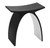 ALFI Black Matte Arched Solid Surface Resin Bathroom / Shower Stool , Seat - ABST77BM