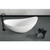 Alfi ABST77BM Black Matte Arched Solid Surface Resin Bathroom / Shower Stool , Seat