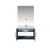Lexora Geneva 30" Dark Grey Single Wall Mount Vanity Cabinet, White Carrara Marble Top, White Square Sink and 30" LED Mirror w/ Faucet