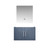 Lexora Geneva 30" Dark Grey Single Wall Mount Vanity Cabinet, no Top and 30" LED Mirror