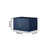 Lexora Geneva 30" Navy Blue Single Wall Mount Vanity, White Carrara Marble Top, White Square Sink and no Mirror
