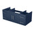 Lexora Geneva 48" Navy Blue Wall Mount Vanity Cabinet Cabinet Only