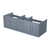 Lexora Geneva 60" Dark Grey Wall Mount Vanity Cabinet Cabinet Only