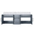 Lexora Geneva 60" Dark Grey Double Wall Mount Vanity Cabinet, White Carrara Marble Top, White Square Sinks and no Mirror