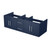 Lexora Geneva 60" Navy Blue Wall Mount Vanity Cabinet Cabinet Only