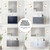 Lexora Geneva 60" Navy Blue Double Wall Mount Vanity Cabinet, no Top and 60" LED Mirror
