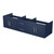Lexora Geneva 72" Navy Blue Wall Mount Vanity Cabinet Cabinet Only