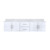 Lexora Geneva 80" Glossy White Double Wall Mount Vanity Cabinet, White Carrara Marble Top, White Square Sinks and no Mirror